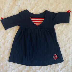 Ready Steady Go Kids Dress 18 Months Sailor Nautical Rockabilly Retro Baby Girl